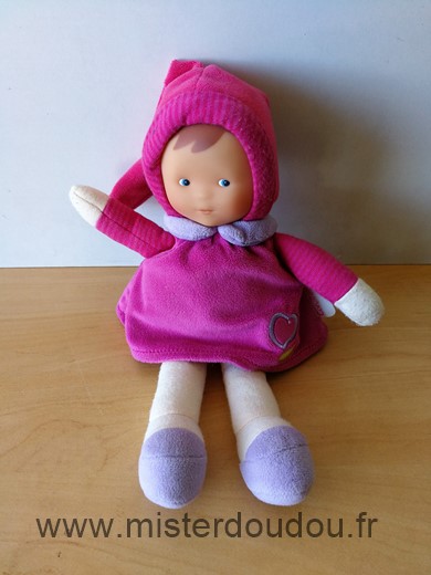 Doudou Poupée Corolle Robe rose miss grenadine 