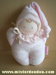 Doudou Poupée Corolle Rose 