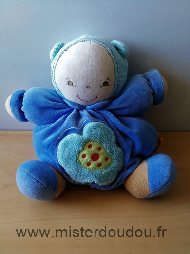 Doudou Poupée Kaloo Bleu 