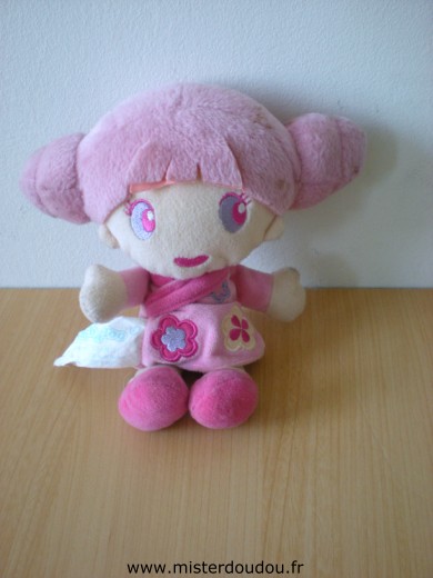 Doudou Poupée Kimbaloo Rose 