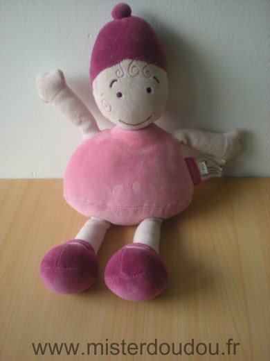 Doudou Poupée Marese Rose 