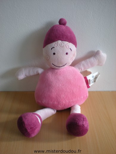 Doudou Poupée Marese Rose 