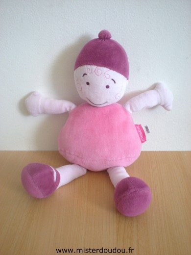 Doudou Poupée Marese Rose 