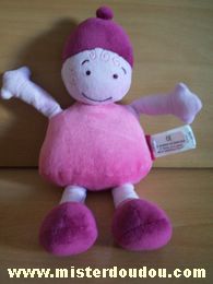 Doudou Poupée Marese Rose violet 