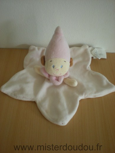 Doudou Poupée Nicotoy Fee rose 