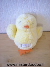 Doudou Poussin Boulgom Jaune en  peluche Fait piou piou quand on le remu