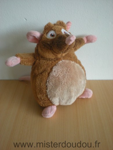 Doudou Rat Disney Emile marron de ratatouille 