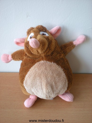 Doudou Rat Disney Marron rose, ratatouille 