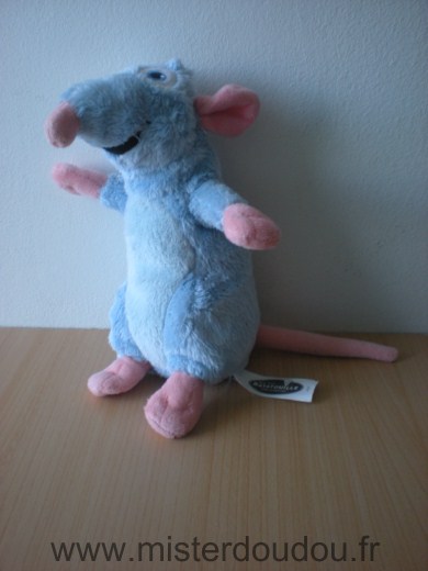 Doudou Rat Gipsy Bleu rose Ratatouille