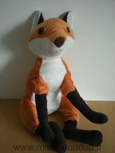 Doudou Renard Ikéa Orange blanc Grand modèle