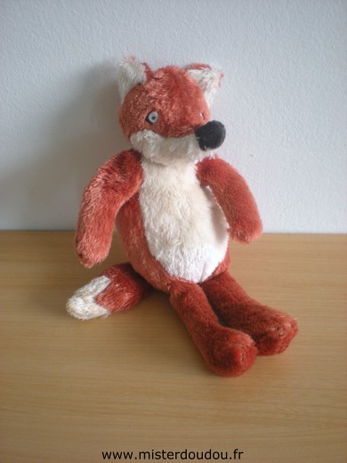 Doudou Renard Ikéa Orange ecru Bébé renard (petit modèle)