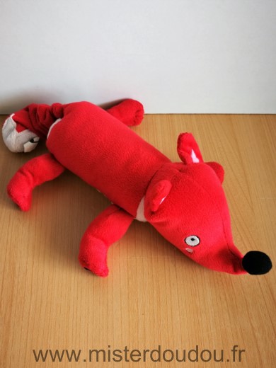 Doudou Renard Ikéa Rouge blanc 