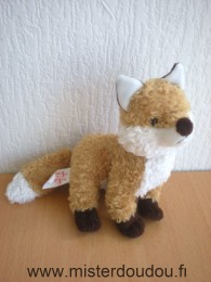 Doudou Renard Jemini Marron blanc Les fables de la fontaines