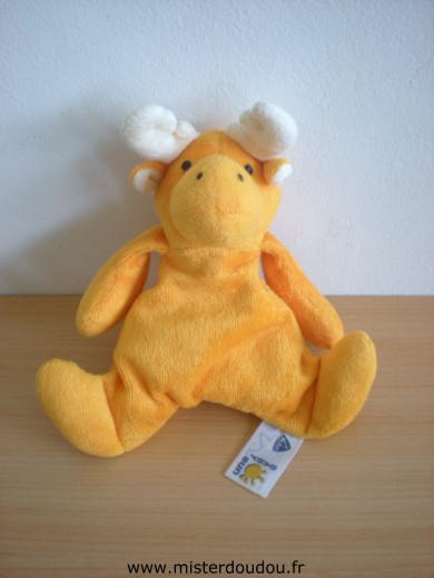 Doudou Renne Baby sun Orange 