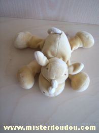 Doudou Rhinocéros Noukie s Beige Petit modele