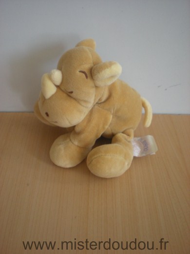 Doudou Rhinocéros Noukie s Beige 