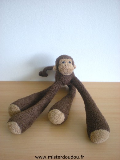 Doudou Singe Cmp Marron longues pattes 