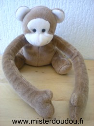 Doudou Singe Dmc Marron longs bras 