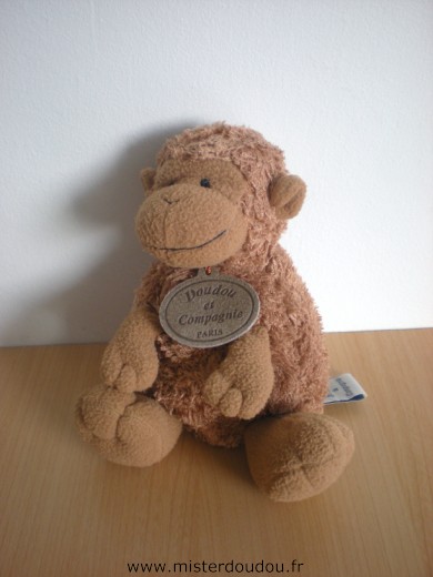Doudou Singe Doudou et compagnie Marron 