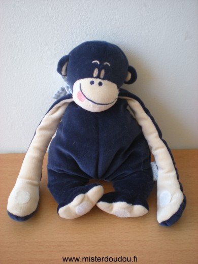 Doudou Singe Envog Bleu beige 