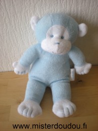 Doudou Singe Klorane Bleu blanc 