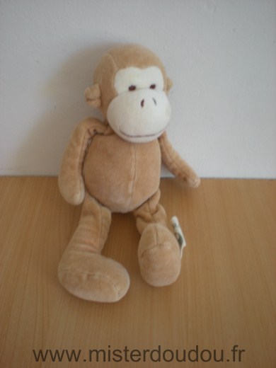 Doudou Singe My natural Marron 