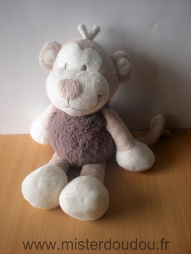 Doudou Singe Noukie s Marron beige 