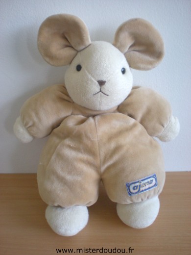 Doudou Souris Ajena Marron 