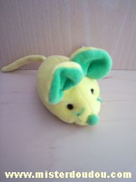 Doudou Souris Anna club plush Jaune vert 