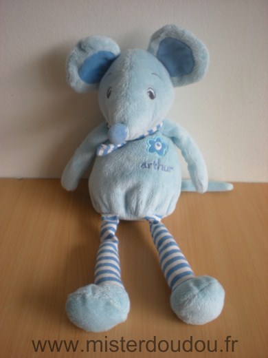 Doudou Souris Arthur et lola Arthur bleu de arthur et lola bebisol 