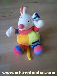 Doudou Souris Baby sun Multicolore 