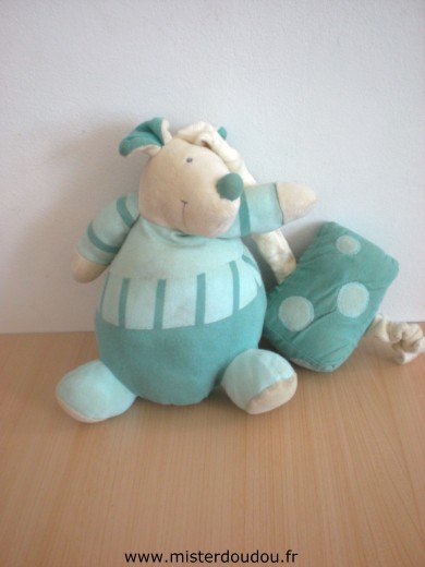 Doudou Souris Baby sun Vert 