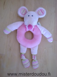 Doudou Souris Bout chou Rose 