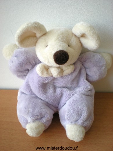 Doudou Souris Cmp Mauve ecru 