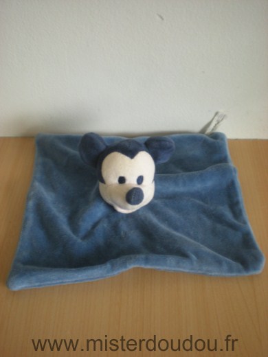 Doudou Souris Disney Bleu 