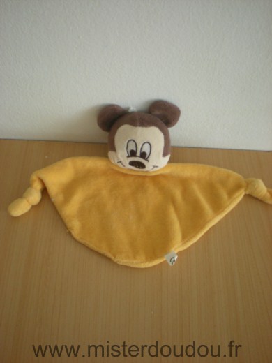 Doudou Souris Disney Jaune 