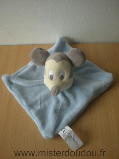 Doudou Souris Disney Mickey bleu 