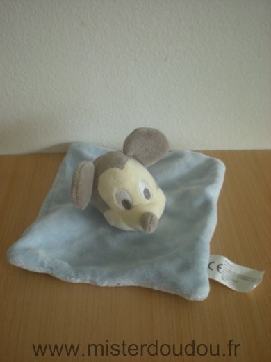 Doudou Souris Disney Mickey bleu 