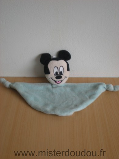 Doudou Souris Disney Mickey bleu 