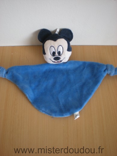 Doudou Souris Disney Mickey bleu 