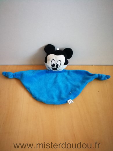 Doudou Souris Disney Mickey bleu 