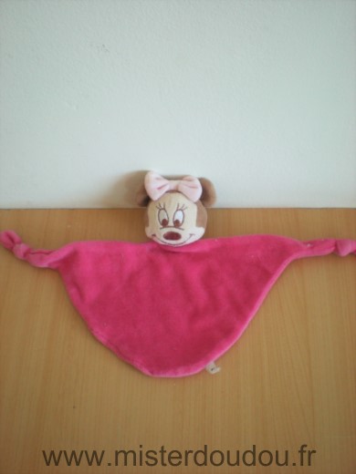 Doudou Souris Disney Minie rose 