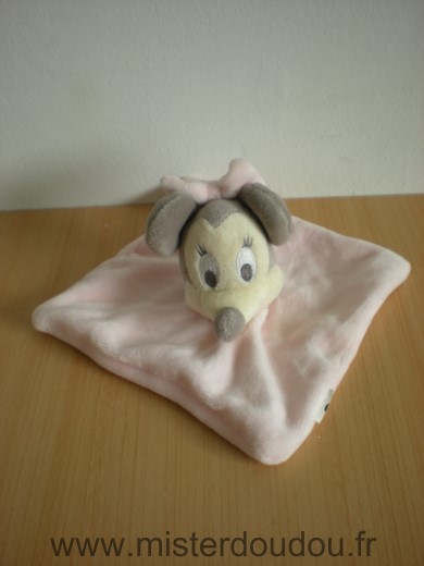 Doudou Souris Disney Minnie rose 