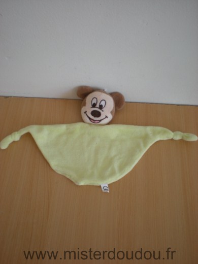 Doudou Souris Disney Vert 