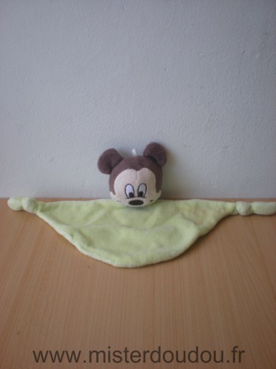 Doudou Souris Disney Vert 