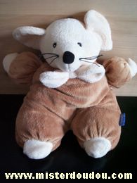 Doudou Souris Doudi Marron 