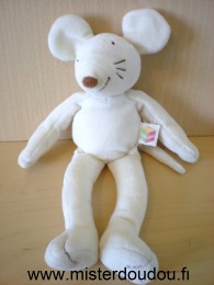 Doudou Souris Eveil et jeux Ecru 