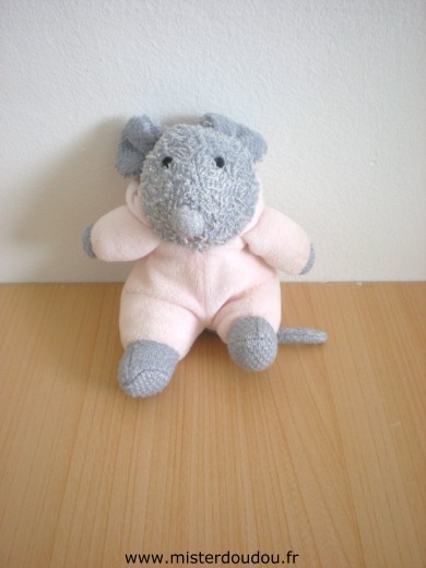 Doudou Souris Ikéa Gris rose 