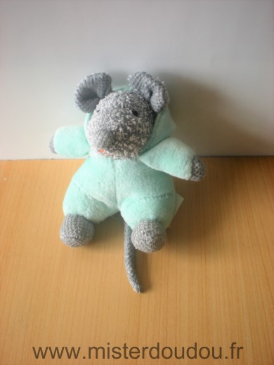 Doudou Souris Ikéa Gris vert 