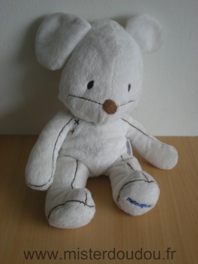 Doudou Souris Its imagical Blanc kiconico 